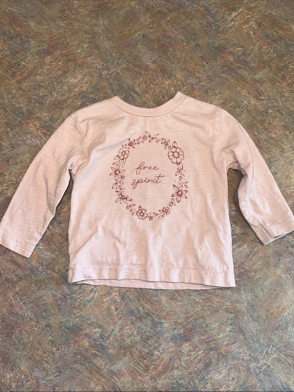 🤑EU Baby 'Free Spirit' Pink Floral Long-Sleeve Tee🤑